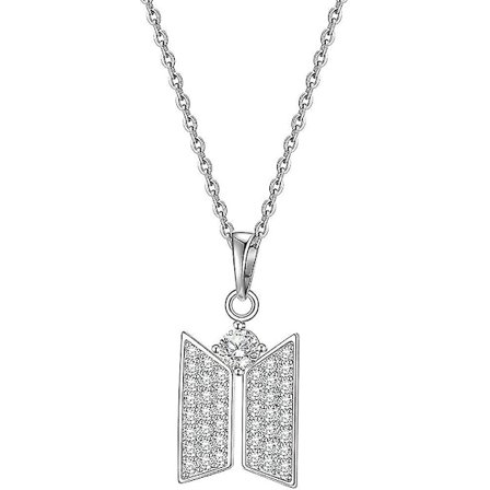 Kpop Bts Army Halsband Hänge Bts Bangtan Boys Cubic Zirconia Smycken Army Fans Gåvor Till Kvinnor Flickor Pojkar