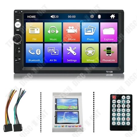 MP5 Bilspelare - TD - 7 tum - Bluetooth - Backkamera - 12V