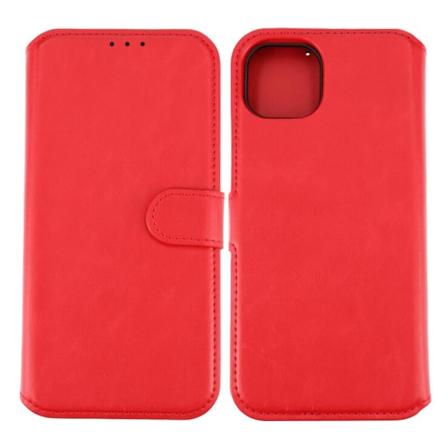 iPhone 15 Plus Plånboksfodral Magnet Rvelon - Röd Röd