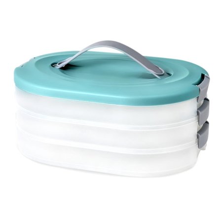 Hushålls Wonton Dumpling Storage Box Flerlagers livsmedelsklassad snabbfrysbox