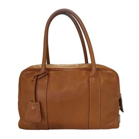 Prada Vintage Pre-owned Leather prada-Tass , Bruin , Dames , Maat: ONE Size Vintage Tassen