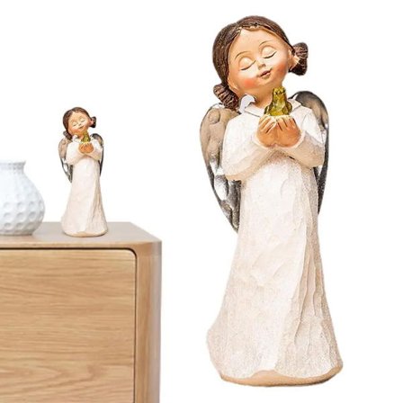 Willow Trees Angels Resin Bøyende Engel Skulptur Figur Bøyende Minne Engel Statue Utsøkt Utskåret Og(FMY){hw}