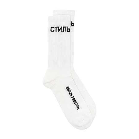Heron Preston socks , Wit , Heren , Maat: M Sokken