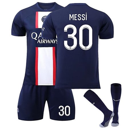 22-23 Paris Home Set T-shirt No.30 Messi Uniform fotbollströja