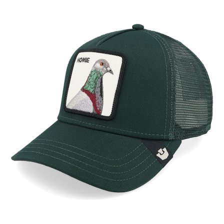 Goorin - Groen trucker Cap - The Homie Pigeon Guard A-Frame Trucker @ Hatstore