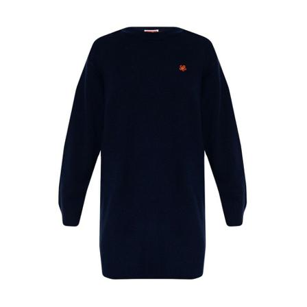 Kenzo, Floral dress Blauw, Dames, Maat:L,wol