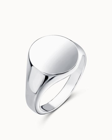 Signetring Charlie 950 Platin - Forlovelsesringe & Vielsesringe hos Vanbruun