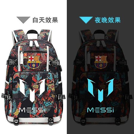 Lionel Messi Perifer Fotboll Skolväska Axelväska Hög Kvalitet