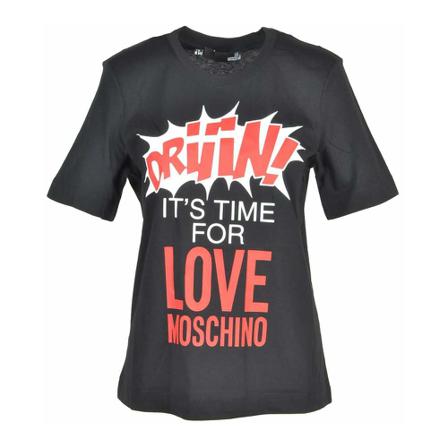 Love Moschino T-Shirt Sort, Dame