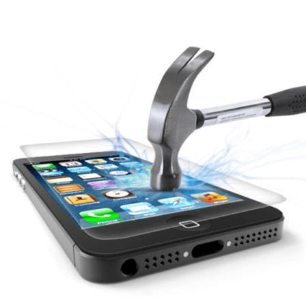 2-pack Iphone 5/5s/5c/se Härdat Glas Skärmskydd 0,3mm Transparent