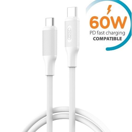 Samsung kompatibel Snabbladdning 60W USB-C till USB-C PD kabel 1m