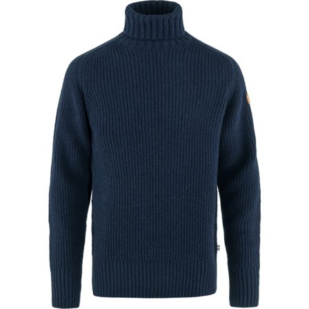Fjällräven Övik Roller Neck Trøje M - male - Dark Navy - Trøjes & knitwear