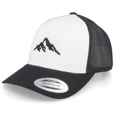 Wild Spirit | Schwarz trucker Cap | "Mountain 3d Black/White/Black Trucker " @ Hatstore