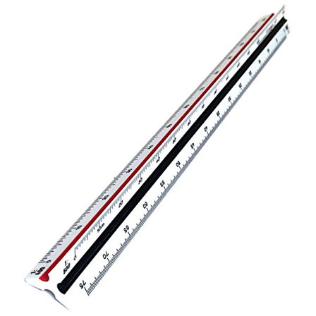 M+R Trekant Skala Lineal 30 cm 100-500
