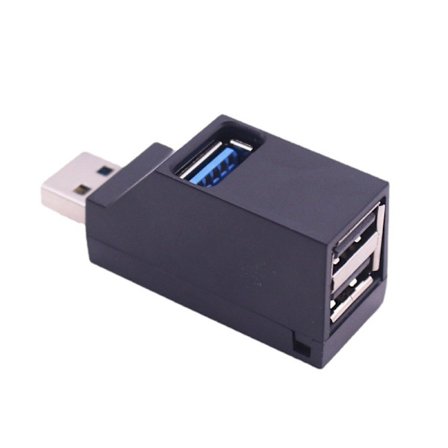 3-porttinen USB HUB USB3.0 -levylukija Pieni USB laajennus Täydellinen kortinlukijalle