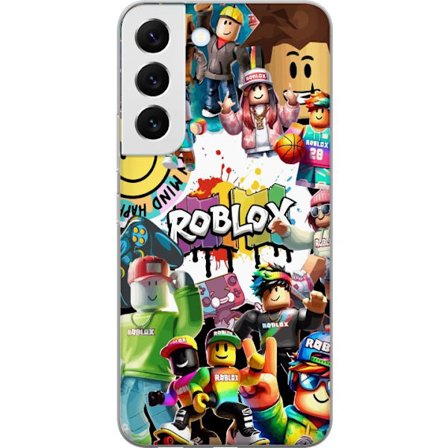 Kompatibelt Mobilskal till Samsung Samsung Galaxy S22+ 5G Roblox graffiti-kollage med färgglada karaktärer, livliga mönster och energiska element i