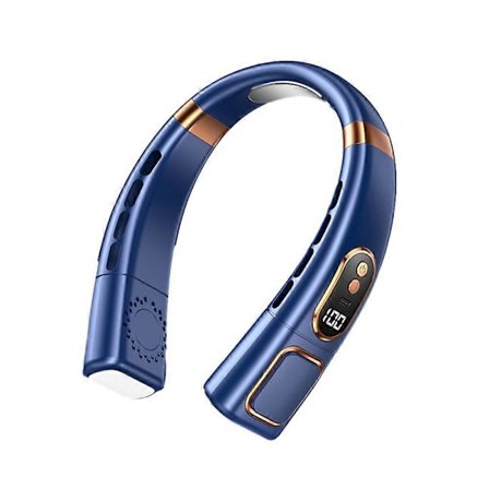 Opgraderet 8000mAh Halsventilator Bærbar Køler USB Genopladelig Kølende Lazy Halsventilator (LGL)
