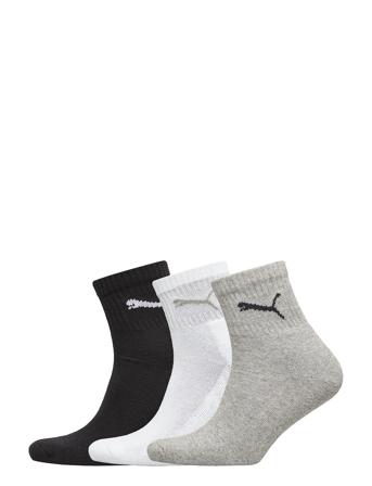 Puma Short Crew 3P Unisex Underwear Socks Regular Socks Grå PUMA