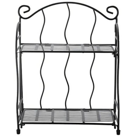 To-etagers skrivebordsopbevaringsreol lodret mønster skrivebordshylde enkel bogreol fri perforeret jernbogreol