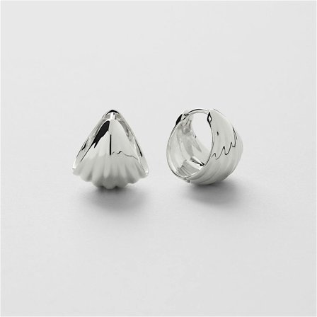 Feather Hoops - STERLINGSØLV