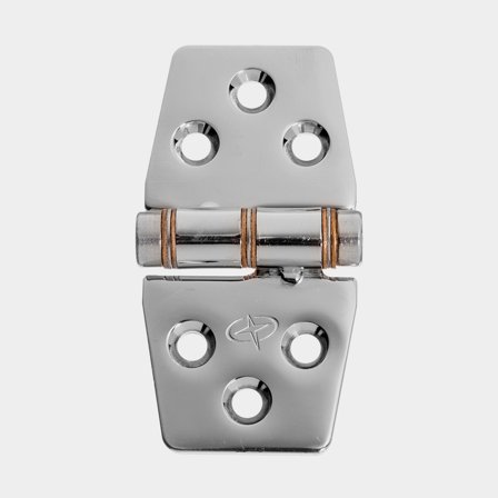 Třecí pant Roca, 76 x 38 mm, s opačným otevíráním, 110°, kyselinovzdorná nerezová ocel (AISI 316)