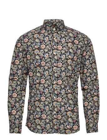 Layne Button Down Shirt Paita Rento Casual Monivärinen/Kuvioitu Morris