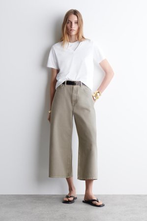 COS Women's Denim Culottes in Grey
