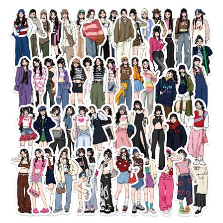 (130 kpl) Scrapbooking-tarrat Trendikkäät tarrat tytöille Bullet Journal -tarra Koristeelliset tarrat DIY-käsikirjatarrat