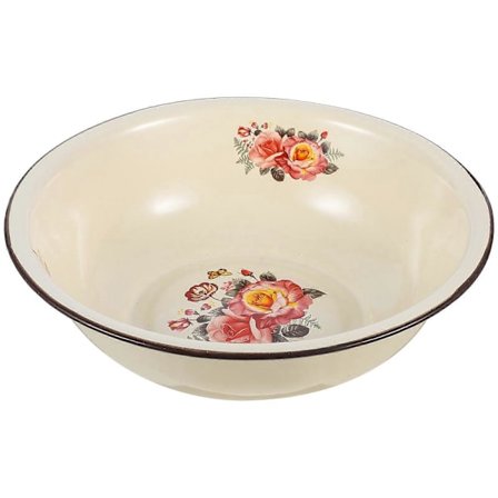 1 stk. Retro Emaljeret Fad Fortykket Blandingsfad Køkkenartikler (Tilfældig Stil)