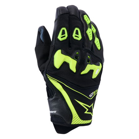Motocyklové Rukavice Alpinestars SP-R Pro Černá/Žlutá Fluo S