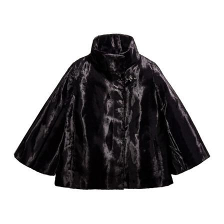 Fay, Faux Fur & Shearling Jackets Zwart, Dames, Maat:XS