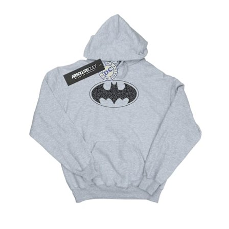 DC Comics Dam/Kvinnor Batman Enfärgad Logotyp Hoodie XL Heather