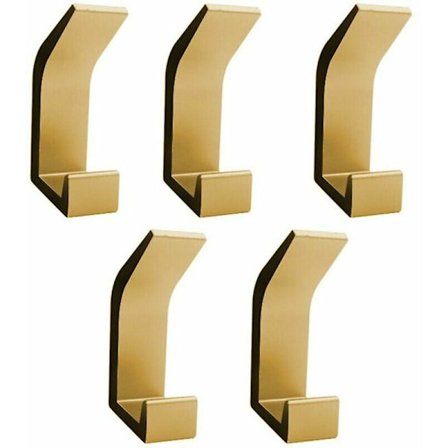 Ctmw Badrum Rosetter 5-pack Handdukskrokar Väggmonterade Rosetter i Rostfritt Stål Vägg Rostfria Krokar för Badrum Toalett Handduksställ Kök Kontor