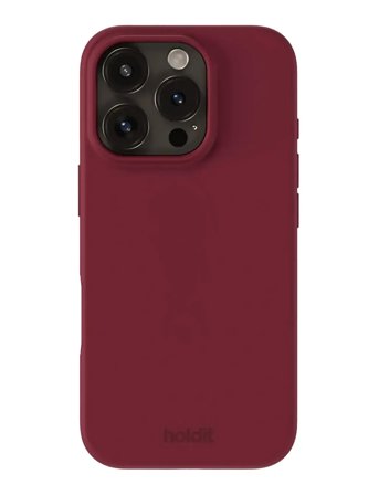 Holdit Silicone Case Red Velvet - Burgundy - IPHONE 16PRO MAX