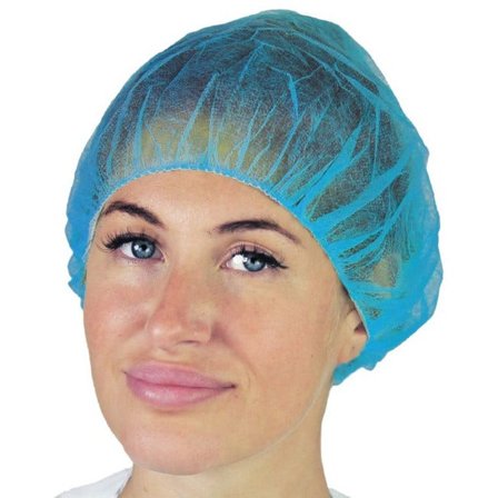 Bhealty Cuffia Monouso Tonda Colore Azzurro 100 Pezzi