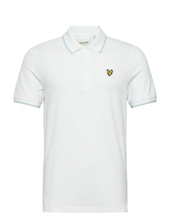 Tipped Polo Shirt Polos Short-sleeved Hvit Lyle & Scott*Betinget Tilbud