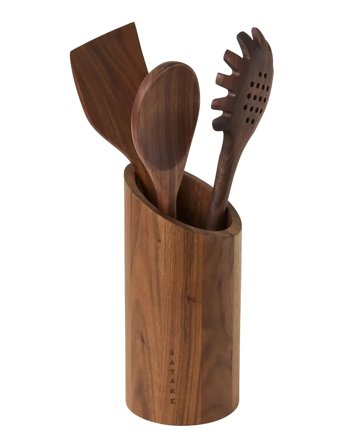 Satake | Utensils 3 Pcs & Utensil Rack Walnut | ONE SIZE