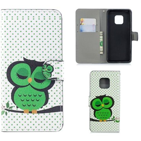 Plånboksfodral Huawei Mate 20 Pro - Prickigt med Uggla
