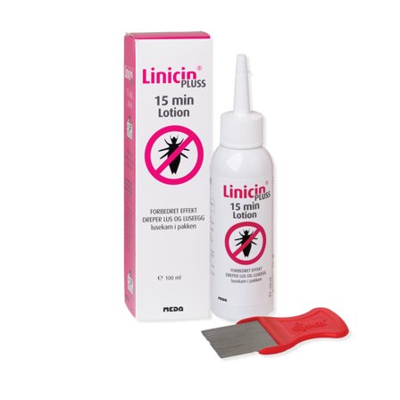 Linicin Pluss Lotion lusemiddel 15 min 100 ml