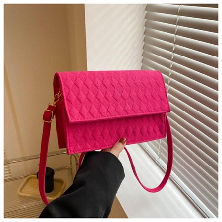 Crossbody Taske Firkantet Taske ROSE RED