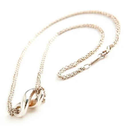 Tiffany & Co. Pre-owned, Pre-owned Silver necklaces Grijs, Dames, Maat:ONE Size