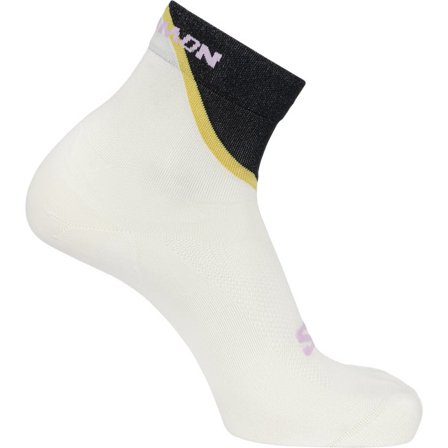 Salomon - Uniseks sokken Pulse Ankle - Vanilla Ice / Cyclamen / Cress Green