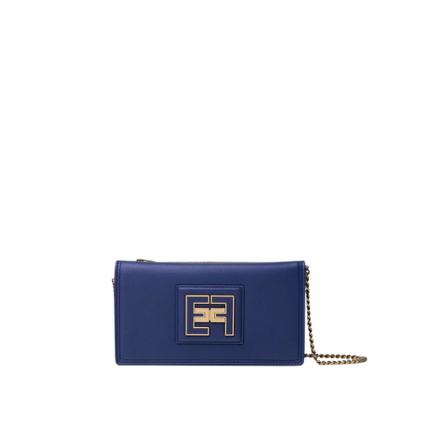 Elisabetta Franchi Wallets & Cardholders Blå, Dame Punge og Kortholder, Størrelse: ONE Size