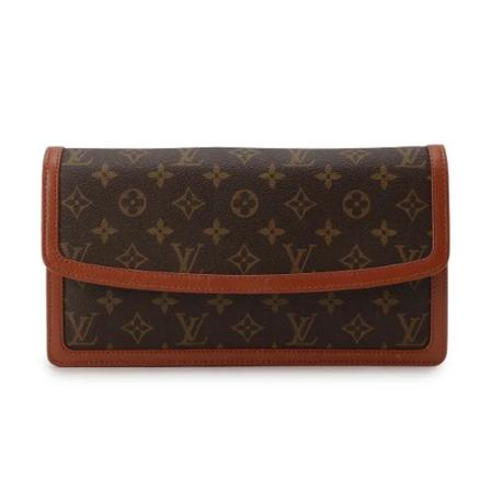 Louis Vuitton Vintage Pre-owned Clutches , Bruin , Dames , Maat: ONE Size Vintage Tassen