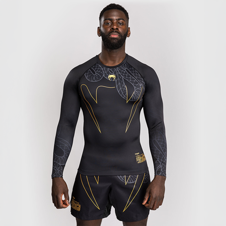 Venum Serpenti Rashguard Langærmet Sort Sølv Guld