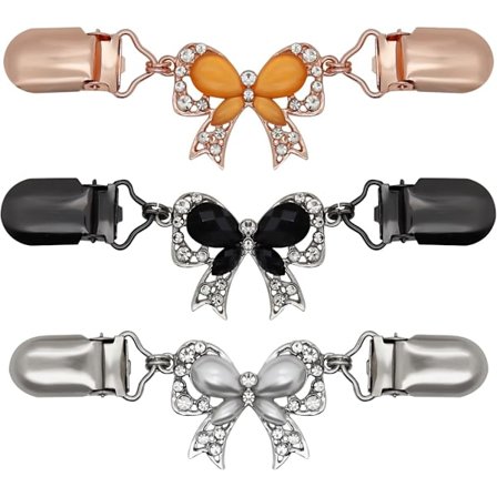 3 stk. Cinch Clips Vintage Trøjeclips Kjoleclips Ryg Cinch Sjal Cardigan Krave Clips Passer Kjole Cinch Clip Bukser Talje Strammer Tøjclips til