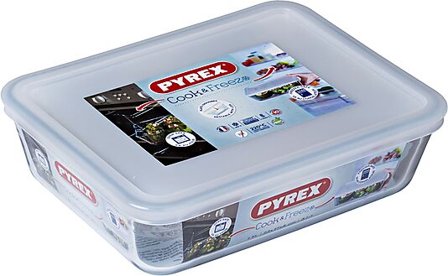 PYREX Ildfast Form med lokk Cook & Freez 1,5L