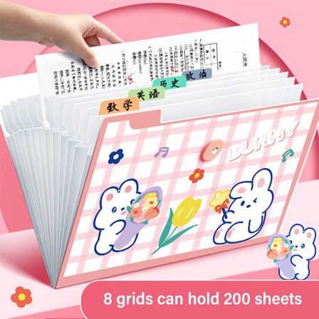 A4-filmapp Testpapperslagringsmapp ROSA 8 FICKOR 8