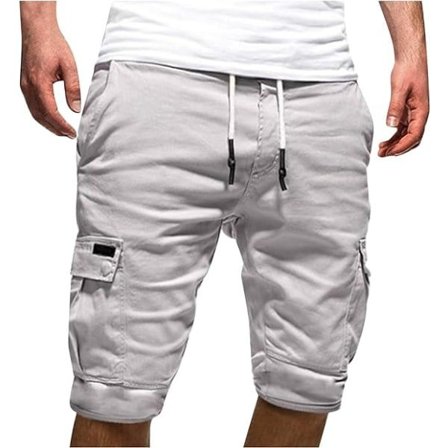 Herr Cargo Shorts, Herre Sommer Fritid Casual Patchwork Lommer Overall Sport Værktøj Shorts Bukser