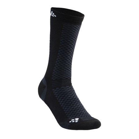 Craft Warm Mid 2-Pack Sock Unisex workout socks Black 46-48